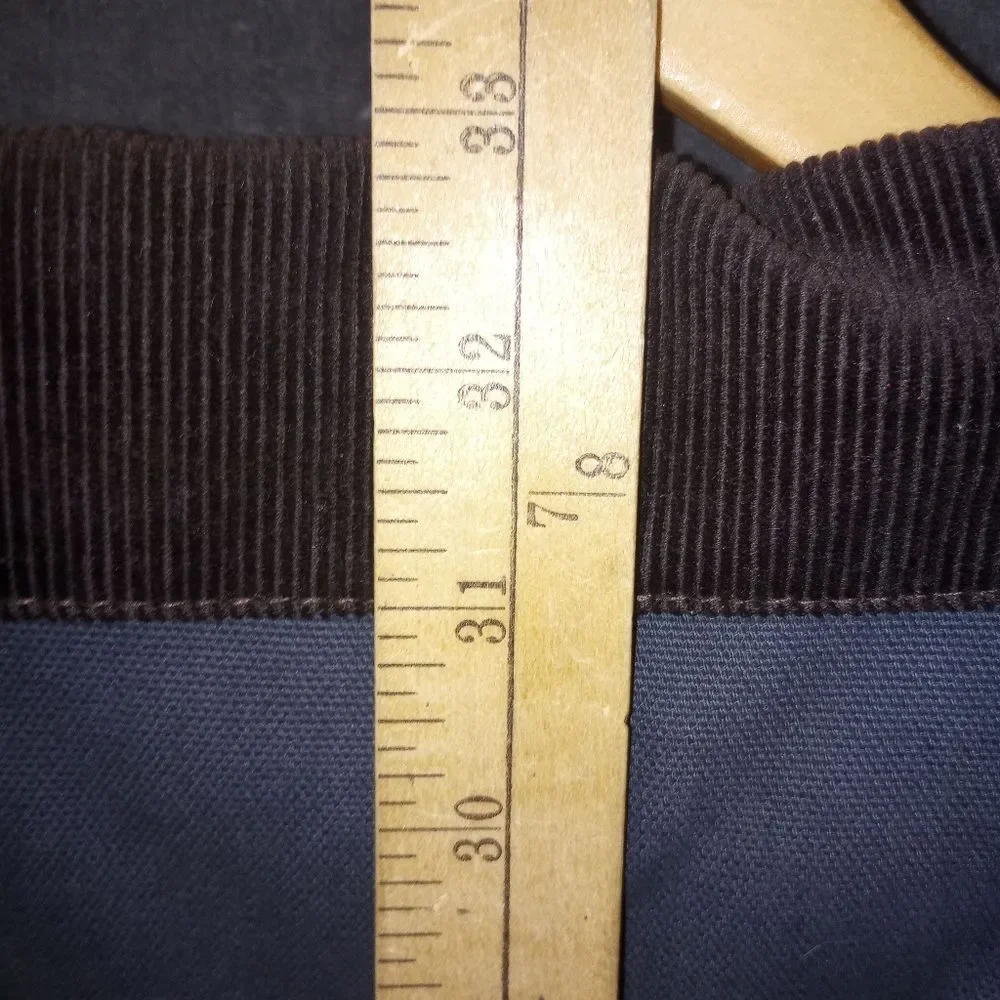 Dunbrooke Navy Blue Mountaineer Chore Jacket Size 4X EUC P2P 33 In Length 31 In
